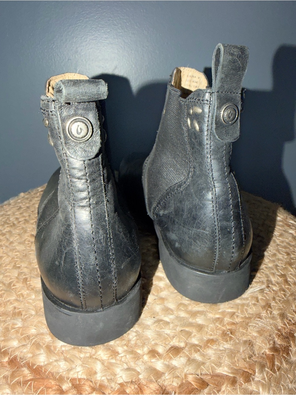 Olukai Kualona Black Leather Ankle Boots - Picture 3 of 8